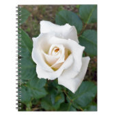 witte rosebud notitieboek (Voorkant)
