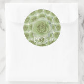 Witte Roses RSVP Sticker (Tas)