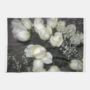 WITTE ROSES THEEDOEK