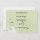 Witte Roses Vow Renewal Kaart (Achterkant)