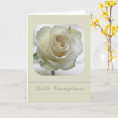 witte rosesympathische kaart italiaans (Gele Bloem)