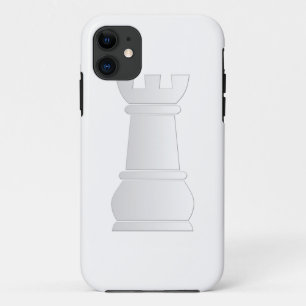 Witte rotschaakstuk iPhone 11 hoesje