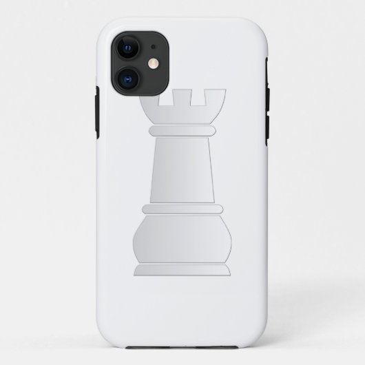 Witte rotschaakstuk Case-Mate iPhone case (Achterkant)