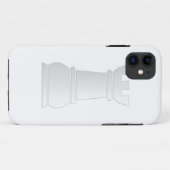 Witte rotschaakstuk Case-Mate iPhone case (Achterkant (horizontaal))