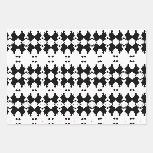 Witte rouwboom schors patroon inpakpapier vel (Voorkant)