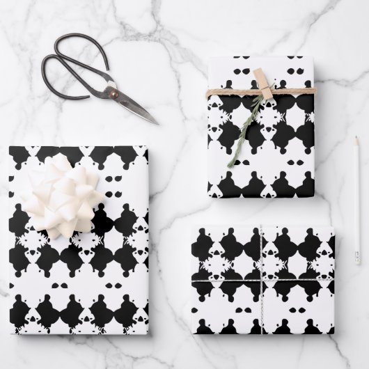 Witte rouwboom schors patroon inpakpapier vel (Voorkant)