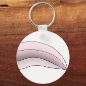 Witte/Roze Axolotl Tail Sleutelhanger (Voorkant)