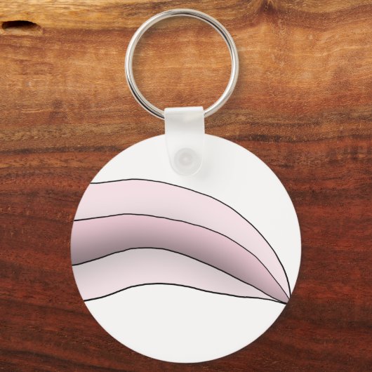 Witte/Roze Axolotl Tail Sleutelhanger (Voorkant)