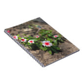 Witte roze bloem notitieboek (Rechterzijde)