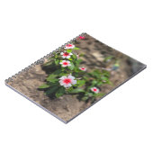 Witte roze bloem notitieboek (Linkerzijde)