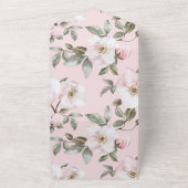  witte roze bloemen bruiloft all in one uitnodiging (Buitenkant)