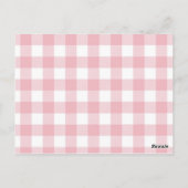 Witte Roze Bloemen Paraplu Boeken voor Baby Briefkaart (Achterkant)