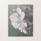 Witte Roze Bloesem Bloeiende Appelboom Legpuzzel (Verticaal)
