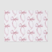 Witte Roze Bogen Verjaardag Tissuepapier (Voorkant)