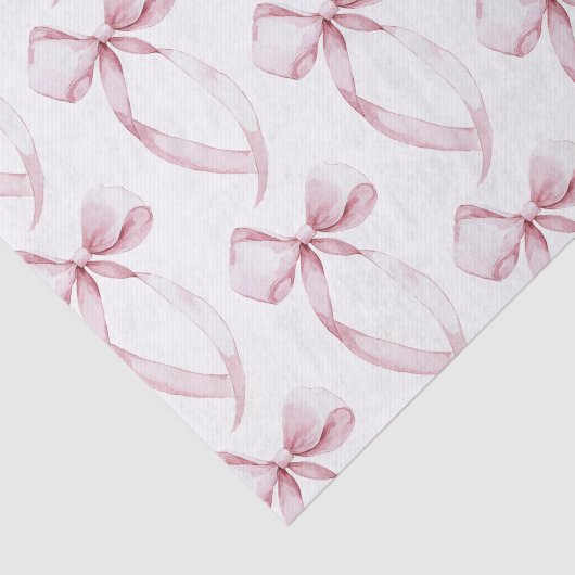 Witte Roze Bogen Verjaardag Tissuepapier (Detail)