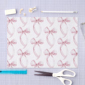 Witte Roze Bogen Verjaardag Tissuepapier (Craft)