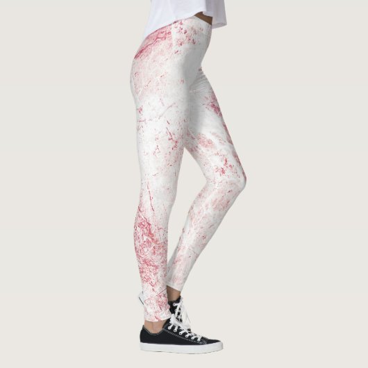 Witte roze boomgaard leggings (Rechts)