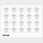 Witte Roze Chocolade Cookies Cottage Law Sticker (Vel)