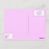 Witte roze dahlia - Briefkaart (Achterkant)