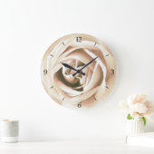 Witte roze druk grote klok (Huis)