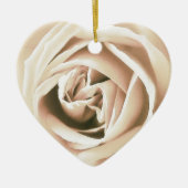 Witte roze druk keramisch ornament (Voorkant)