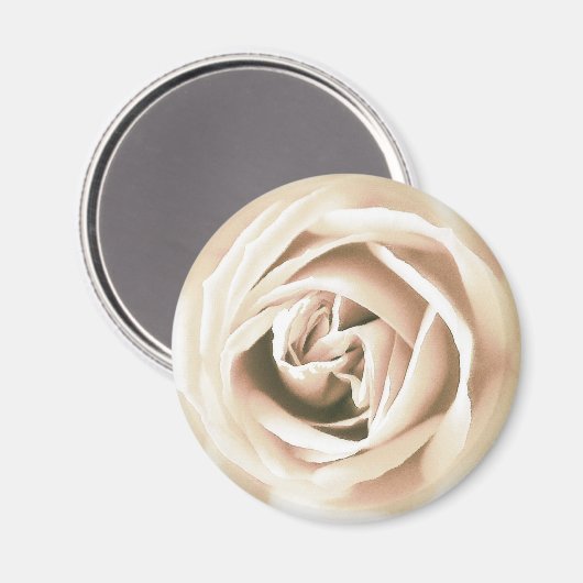 Witte roze druk magneet (Voorkant / Achterkant)