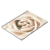 Witte roze druk notitieboek (Linkerzijde)