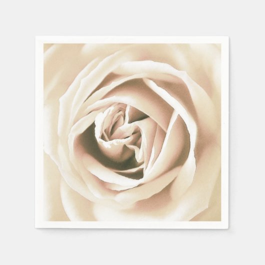 Witte roze druk servet (Voorkant)