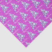 Witte roze en blauwe kerstboom roze tissuepapier (Detail)