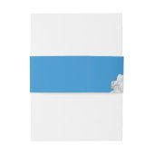 Witte roze flora uitnodigingen wikkel (Achterkant Voorbeeld)