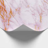 Witte roze grijze kleurige glimmende borstels cadeaupapier (Hoek)