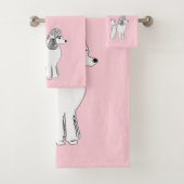 Witte roze handdoeken (Insitu)