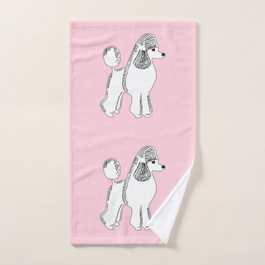 Witte roze handdoeken (Handdoek)