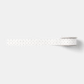 Witte Roze Harten Grosgrain Lint (Voorkant)