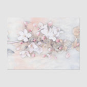  witte roze kersen bloesem tekening minimaal tissuepapier (Voorkant)