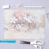 witte roze kersen bloesem tekening minimaal tissuepapier (Craft)