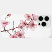 Witte Roze Kersenbloesem Bloem Case-Mate iPhone Case (Achterkant (horizontaal))