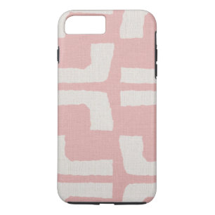Witte roze linen Kijk uit naar de Afrikaanse triba iPhone 8/7 Plus Hoesje