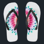 Witte/Roze Lotus Flower Teenslippers<br><div class="desc">Het is Fun,  aangepast bruiloft teenslippers met witte en roze lotusbloem.</div>