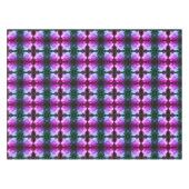 Witte roze met Abstracte regendruppels Tafelkleed (Voorkant (Horizontaal))