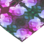 Witte roze met Abstracte regendruppels Tafelkleed (Gekanteld)