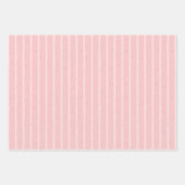 Witte roze met goudroze blauwe Stippen Roze hart Inpakpapier Vel (Voorkant 3)