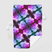 Witte roze met regendruppels Abstracte Florence Golfhanddoek (Insitu)