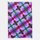 Witte roze met regendruppels Abstracte Florence Theedoek (Verticaal)