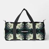 Witte roze met speciale regendruppels plunjezak (Voorkant)