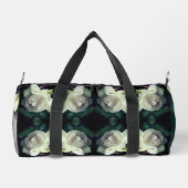 Witte roze met speciale regendruppels plunjezak (Achterkant)