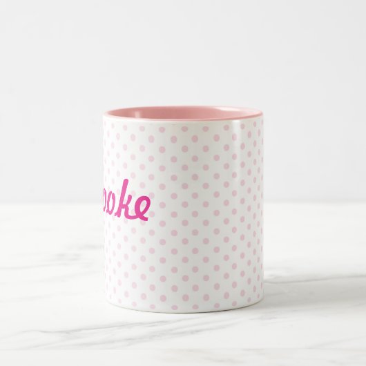 Witte roze MOK & BROOKE naam (Center)