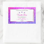 Witte roze Paarse glitter Product Etiketten juwele (Tas)