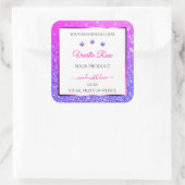 Witte roze Paarse glitter Product Etiketten juwele (Tas)