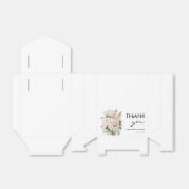 Witte Roze Pioenen Bloemen Rustieke Bruiloft Gunst Bedankdoosjes (Uitgevouwen)